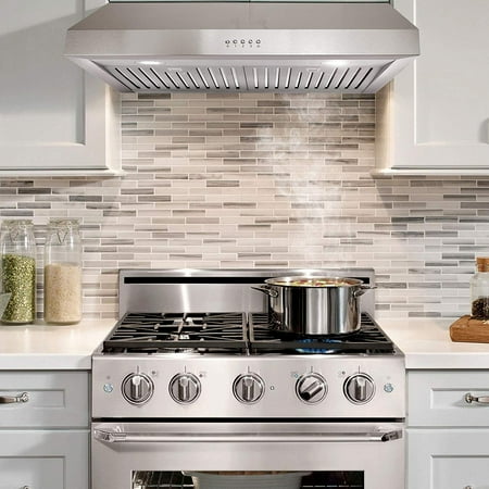 hood range cabinet under stove vent kitchen hoods fan exhaust uc30 inch cosmo cfm silver stoves light cabinets speed wishlist