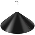 thumbnail image 2 of 18-inch Wrap Around Squirrel Baffle Anti Rust Raccoon Proof Bird Feeder Station Protection Guard Black hook style, 2 of 9