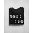 thumbnail image 3 of Ordered Phases Of The Moon Sweatshirt Women -Image by Shutterstock, Female Small, 3 of 4