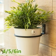 HOTBEST Wall Hanging Flower Plant Pot Planter Holder Indoor Outdoor Pot Ring Decorative Pot Holder for Porches Balconies Decks Home Garden Yard