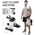 thumbnail image 2 of Himaly Exercise Bike, Under Desk Bike Pedal Exerciser, Portable Mini Trainer Bike with LCD Screen Displays, White, 2 of 9