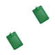 thumbnail image 4 of Seitruly 10 piezas de cubierta de tarjeta de identificación PU carcasa protectora de negocios multifuncional tarjetas de autobús manga mujeres hombres Vertical/Verde 2piezas, 4 of 6