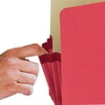 thumbnail image 7 of Smead File Pocket Letter - 8 1/2" x 11" Sheet Size - 1 3/4" Expansion - Straight Tab Cut - Top Tab Location - 9 pt. Folder Thickness - Red - 2.94 oz - Recycled - 1 Each, 7 of 7