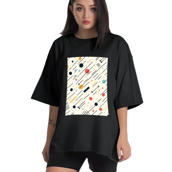Plus Size Shirt for Women Black Tops for Women Short Sleeves Shirt for Women Line Pattern T Shirt Crewneck Shirt for Women XS