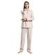 thumbnail image 1 of GLOBAL Conjunto de Pijamas de Franela para Mujer, Pijamas 100% Algodón para Mujer, Ropa de Estar por Casa, Manga Larga, Botón, Cordón en la Cintura, Ropa de Dormir Cálida, Paisley Rosa S, 1 of 7