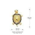 thumbnail image 3 of 14K Yellow Gold Turtle Charm Pendant with 1.5mm Singapore Chain Necklace - 22", 3 of 6