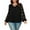 Black, variant on Lace Blouse for Women Criss Cross V Neck Shirts for Women Dressy Casual Sheer Tops Basic Long Sleeve Loose Fashion T Shirts