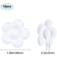 thumbnail image 2 of 10Pcs Door Knob Wall Shield Transparent Soft Silicone Wall Protector Flower Clear 4.8x0.5cm, 2 of 5