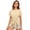 Khaki, variant on Women's Casual Tie-Waist Tunic T-Shirt, Round Neck Short Sleeve Bow Knot Blouse, Loose Fit Summer Top Pink M