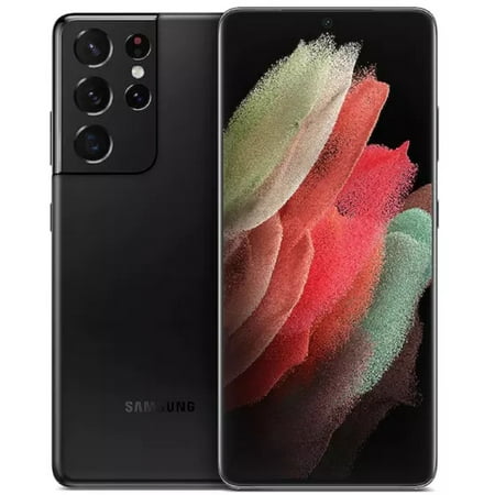 Restored Samsung Galaxy S21 Ultra 5G G998U 128GB Black Unlocked Smartphone (Refurbished)