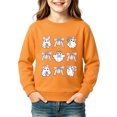 thumbnail image 4 of WhouRiu Girls Halloween Graphic Sweatshirt Long Sleeve Crew Neck Pullover Kids Autumn Winter Comfortable Cute Sweatshirts,5-6 Years, 4 of 4
