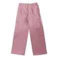 thumbnail image 4 of Bibifish Womens Cargo Pants Oversized Fit Versatile Utility Pants Casual Solid Color Workout Trendy Ladies Trousers With Multiple Pockets, 4 of 5