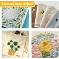 thumbnail image 5 of 4 Sheets Water Soluble Embroidery Stabilizers 11.69x8.27 Inches Floral Corner Stick and Stitch Embroidery Paper Adhesive Embroidery Transfer Paper for DIY Shirts Coats Bags, 5 of 9