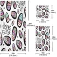 thumbnail image 2 of Dreamtimes Dreamtimes Bathroom Easter Decorative Towel Set with Vintage Easter Egg Print, 3-Piece Set with 30x60 inch Bath Towel, 16x28 inch Hand Towel & 13x13 inch Washcloth, 2 of 6