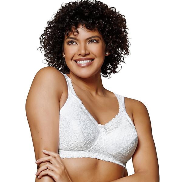 Playtex Womens 18 Hour Breathable Comfort Lace Wire-Free Bra Style-4088 