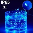 thumbnail image 3 of Morttic LED Firecracker Fairy String Lights,19.69ft 100LEDs 8 Modes USB Copper Wire Lights Christmas Lights for Home Wedding Party Home Garden Festival Decoration ,Blue, 3 of 9