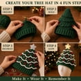 thumbnail image 4 of Beginner-Friendly Light-Up Christmas Tree Crochet Hat DIY Kit, Holiday Crochet Craft Kit with Festive Decorations for Christmas Party and Seasonal Home Display, 4 of 6