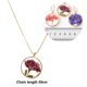 thumbnail image 2 of Collar con colgante de flores secas, collar de girasol de resina para mujeres y niñas, 2 of 5