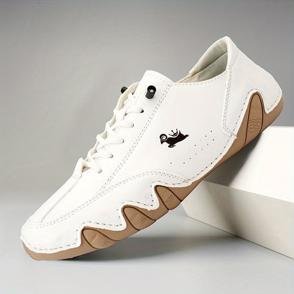 [Comfortable|Breathable] Comfortable Breathable Men's Superfine Fiber Lace-up Sneakers | Casual Walking Shoes