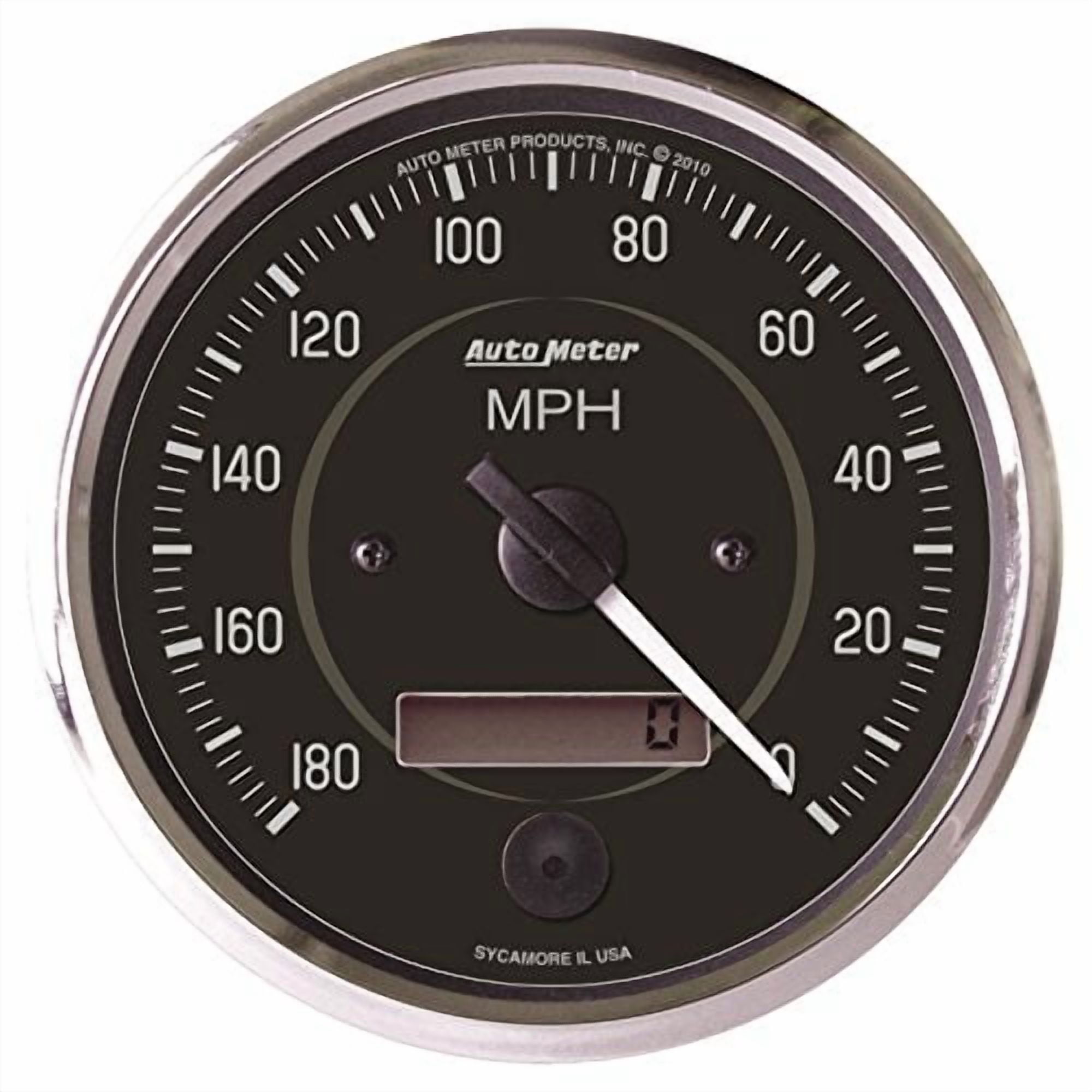 Autometer 1388-M Arctic White Electric Programmable Speedometer - View #10