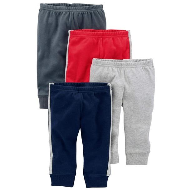 Pantalones de algodón para bebés Simple Joys de Carter's 24 Months (paquete de 4)