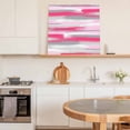 thumbnail image 6 of Light Pink Grey Lines Framed Canvas Wall Art, Abstract Mottled Paints Graffiti Texture Wall Art Painting for Living Room Bedroom Home Decor, 28”x28”, Office Artwork Print, 6 of 9