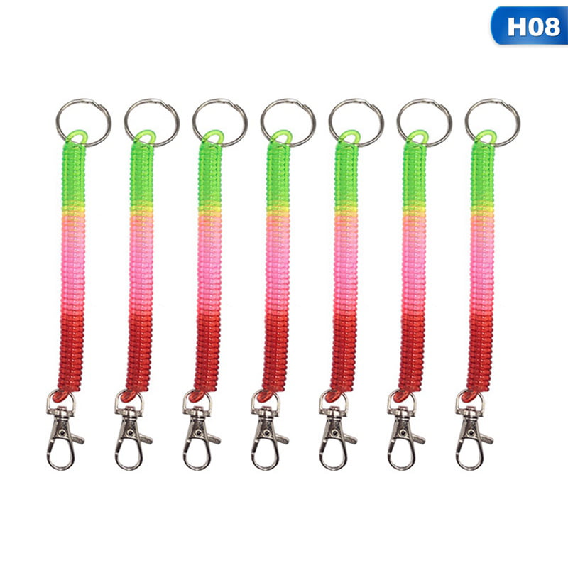 High Quality Spring Elastic Rope Security Gear Tool Anti-lost Phone Keychain CA