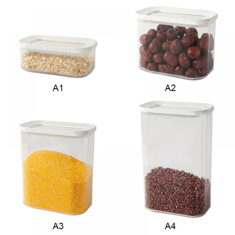 Lwithszg Airtight Food Storage Containers for Kitchen & Pantry Organization and Storage (3 Pack) - BPA Free Plastic Food Containers with Lids - Sugar