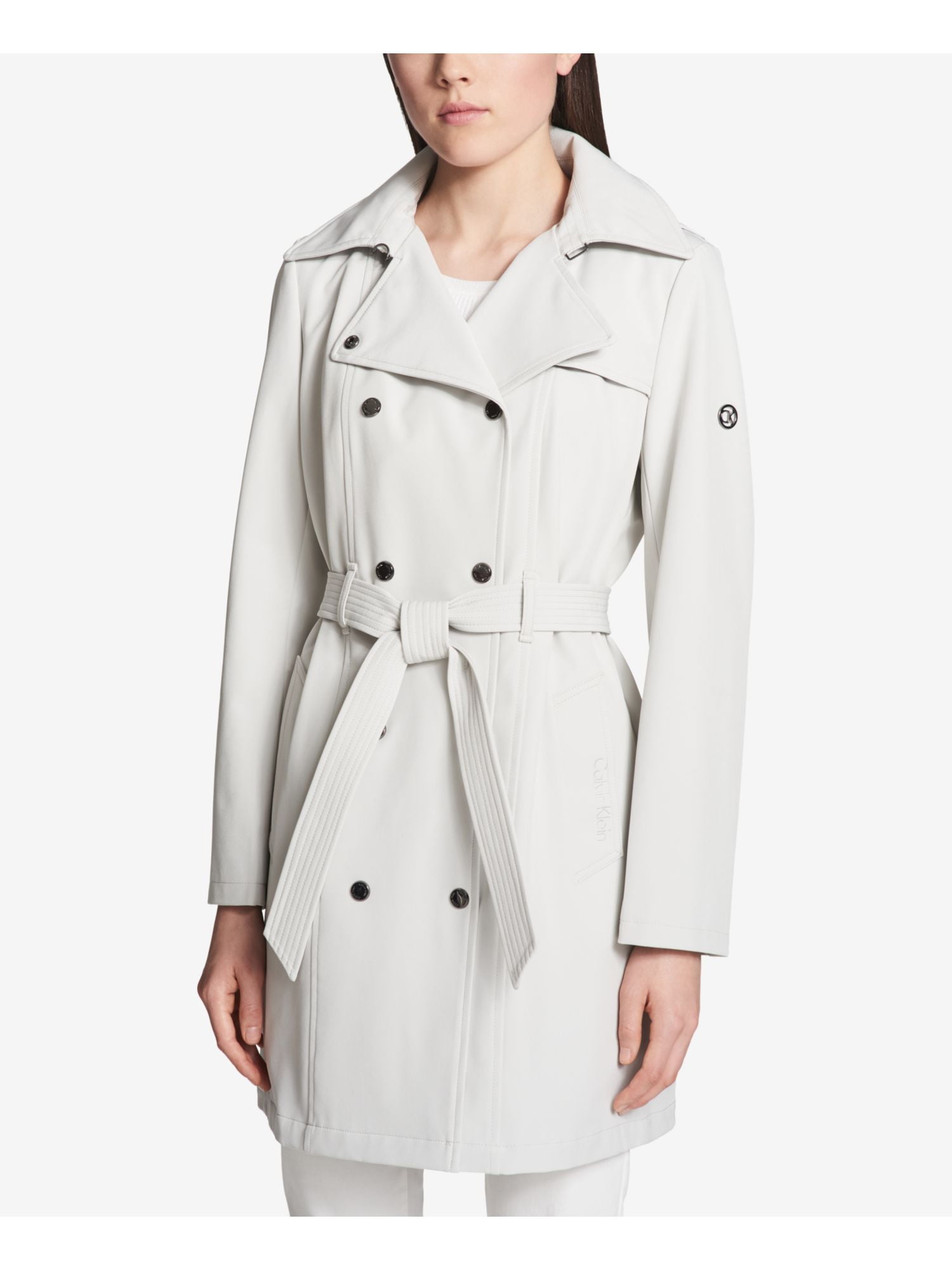 calvin klein trench coat with hood