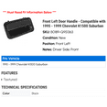 thumbnail image 2 of Front Left Door Handle - Compatible with 1995 - 1999 Chevy K1500 Suburban 1996 1997 1998, 2 of 2