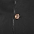 thumbnail image 6 of YONGHS Men's Women's Short Sleeve Chef Coat Button Down Jacket Restaurant Kitchen Uniform Black XL, 6 of 7
