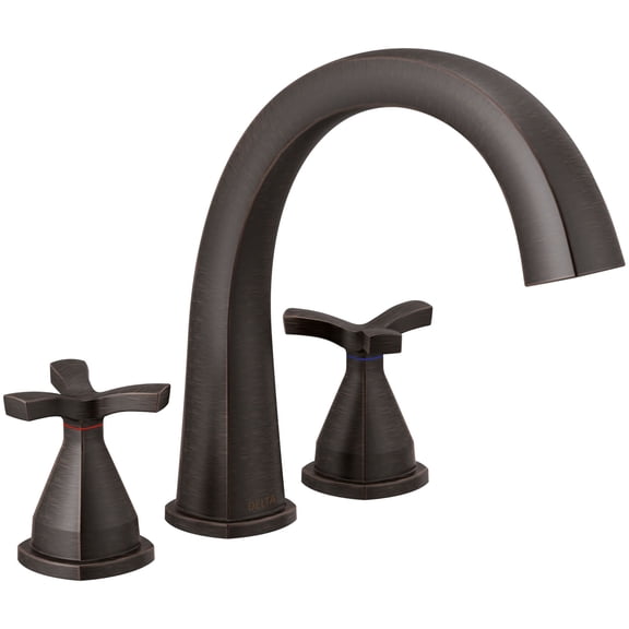 Delta T27776-RB Stryke Deck Mounted Roman Tub Filler - Bronze