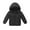 Black, variant on fatyb Big Boys Girls Hooded Puffer Jacket Zip up Long Sleeve Winter Warm Down Coat with Zipper Pockets