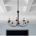 thumbnail image 5 of Livex Lighting Heritage Chandelier in Black, 5 of 12