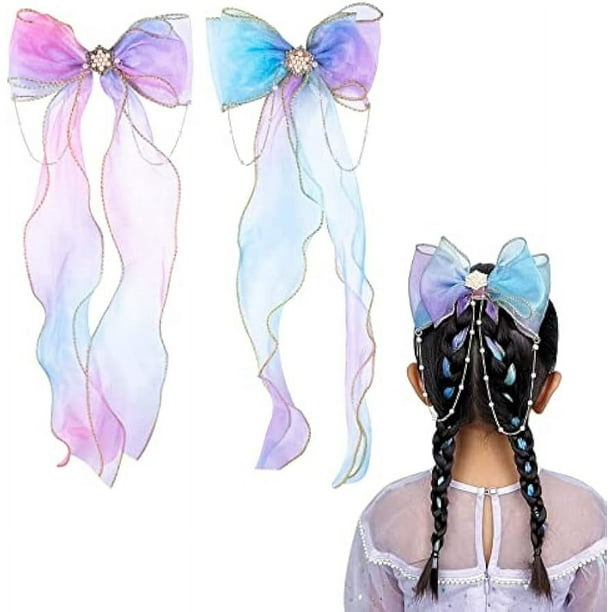 Yxiang 40 Pinzas Para El Pelo Para Niñas, Lazos De Gofre De