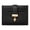 Black, variant on Women PU Leather RFID Blocking Card Wallet Slim Mini Credit Card Holder 7 Slots Coin Purse Leaf Pendant Portable Pocket Purse