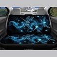 thumbnail image 4 of Pzuqiu Dragonfly Blue Car Seat Cover Full Set 4 Pack Lightweight Automotive Interior Accessories Universal Anti-Slip Driver Seat Cover with Backrest Universal Fit for Most Cars Sedans Trucks, 4 of 7