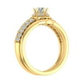 thumbnail image 2 of Diamond Halo Bridal Ring Set in 14K Yellow Gold (5/8 cttw) (Ring Size 11) (I1-I2 Clarity), 2 of 5