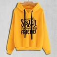 thumbnail image 2 of Patlollav Womens Funny Text Letter Printed Long Sleeve Blouse Pocket Pullover Tops Hoodies, 2 of 6