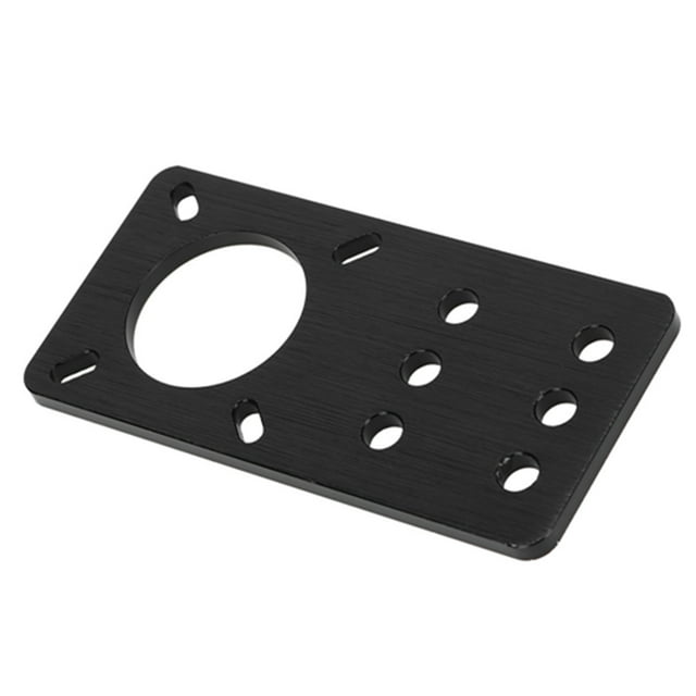 Placa De Montaje Para Motor Paso A Paso NEMA 17 Para Ranura En V Lineal, Anodizada En Negro, Compatible Con Placa De Montaje De Impresora, Conexión Modular Del Motor.