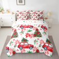 thumbnail image 2 of Castle Fairy Red Truck Boy Girl Twin Bedding Sets 7-Piece,Christmas Flower Tree Bedding Comforter Set Microfiber,Xmas Festival Breathable Sheet Sets,Luxury Bedroom Decor,Reversible, 2 of 8
