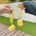 thumbnail image 3 of Étui pour AirPods 1/2 - Étui de Protection Souple, Mignon et Unique avec Chaîne de Poignet pour Étui de Recharge Sans Fil AirPods Compatible avec AirPods pour Filles, Ados, Enfants (Rouge), 3 of 5