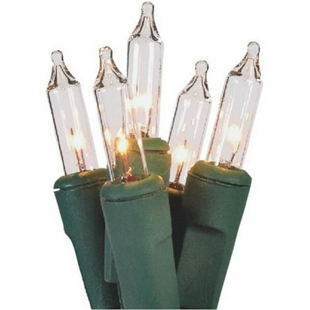 Holiday Basix U10Y082B Mini Light Set, 100 Lights, Clear Color