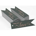 thumbnail image 2 of Inkdotpot Real Rose Gold Foil Made With Love Text Tags Favor Hang Paper Tags 100 Pieces, 2 of 6