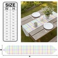 thumbnail image 3 of Green Beige Plaid Table Runner Linen Burlap Table Runner 70 Inches Long Buffalo Farmhouse Art Checkered Dresser Scarves for Kitchen Island Coffee Dining Party Wedding Banquet Holiday Decor 13"x70", 3 of 8