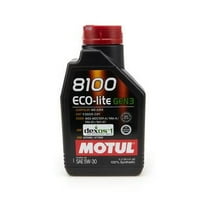 Motul Usa MTL111361, 8100 Eco-Lite Gen3 5W30 1 Liter Performance Racing