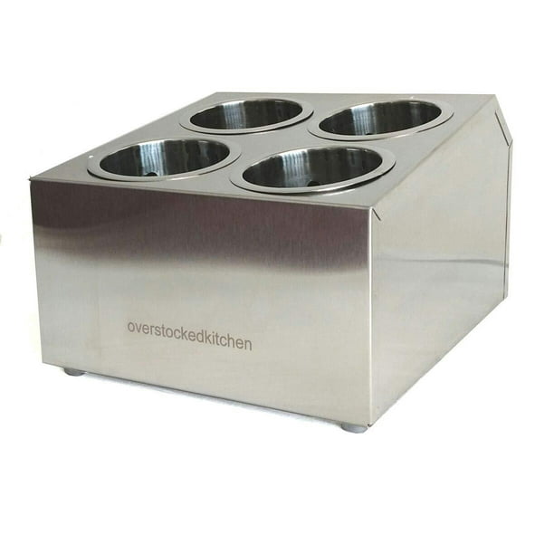 commercial 4hole stainless steel cylinder flatware silverware utensil