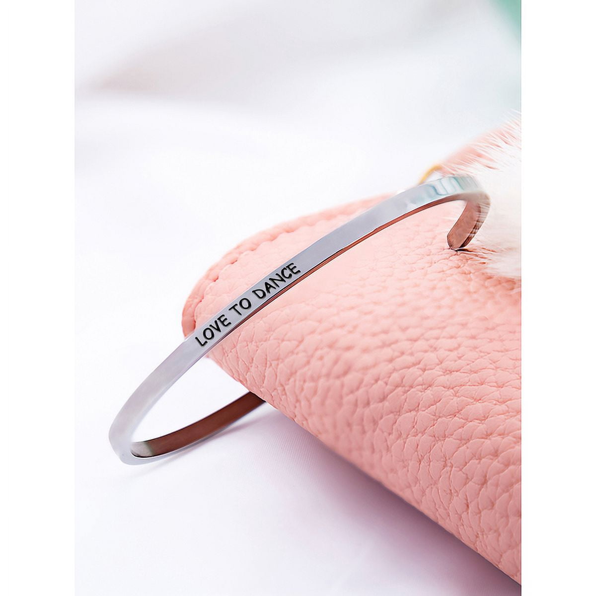 Stainless Steel 8-inch Saying Bracelet