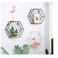 thumbnail image 4 of Clispeed Hexagon Grid Shelves Black Floating Wall Art for Room Decoration, 4 of 5