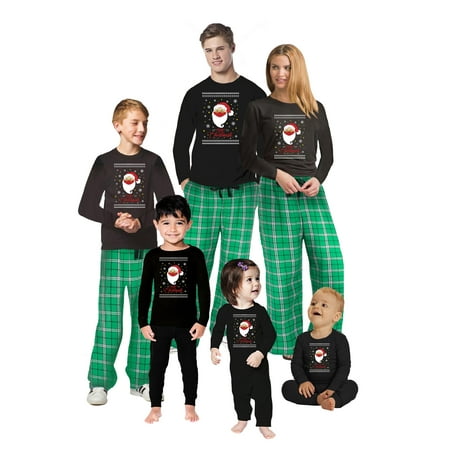 

Funny Family Christmas PJs Matching Sets 2020 - Quarantine Holiday Xmas Pajamas Deer Santa